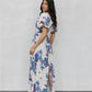 Pelato Dress - Cream/Blue Paisley