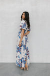 Pelato Dress - Cream/Blue Paisley