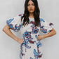 Pelato Dress - Cream/Blue Paisley