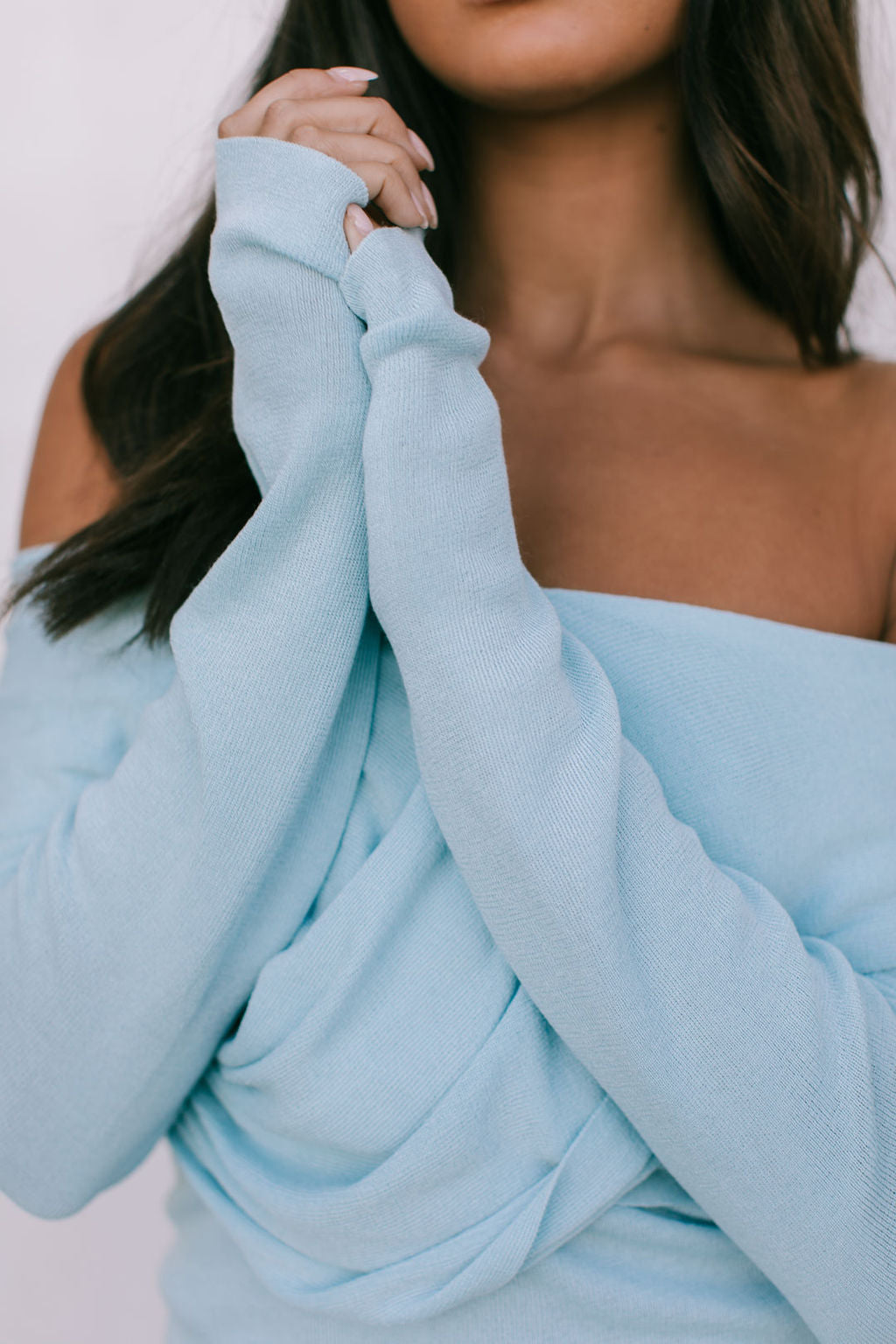 Nima Long Sleeve Top Baby Blue