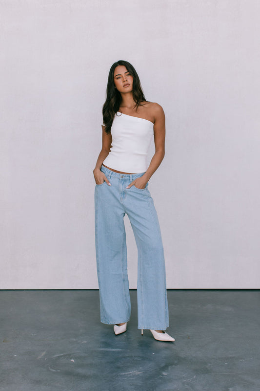 Brea Knit Top - White