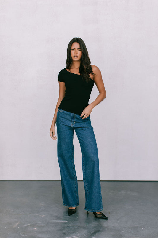 Nilla Knit Top - Black