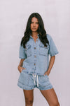 Olevvah Set - Light Wash Denim