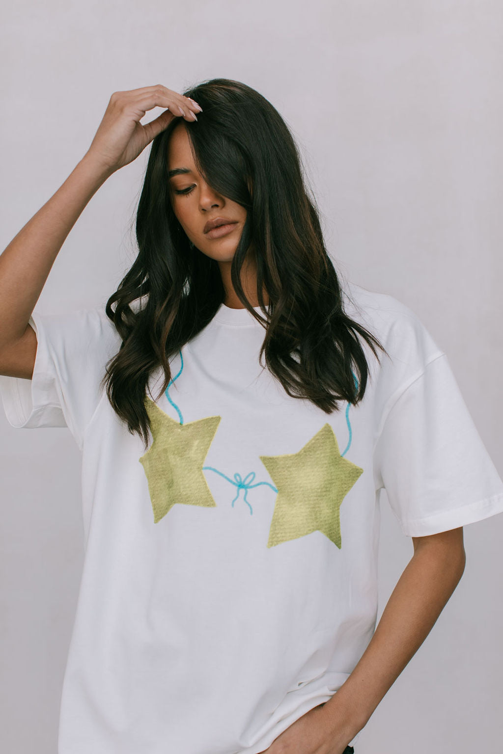 Green Starkini Tee White
