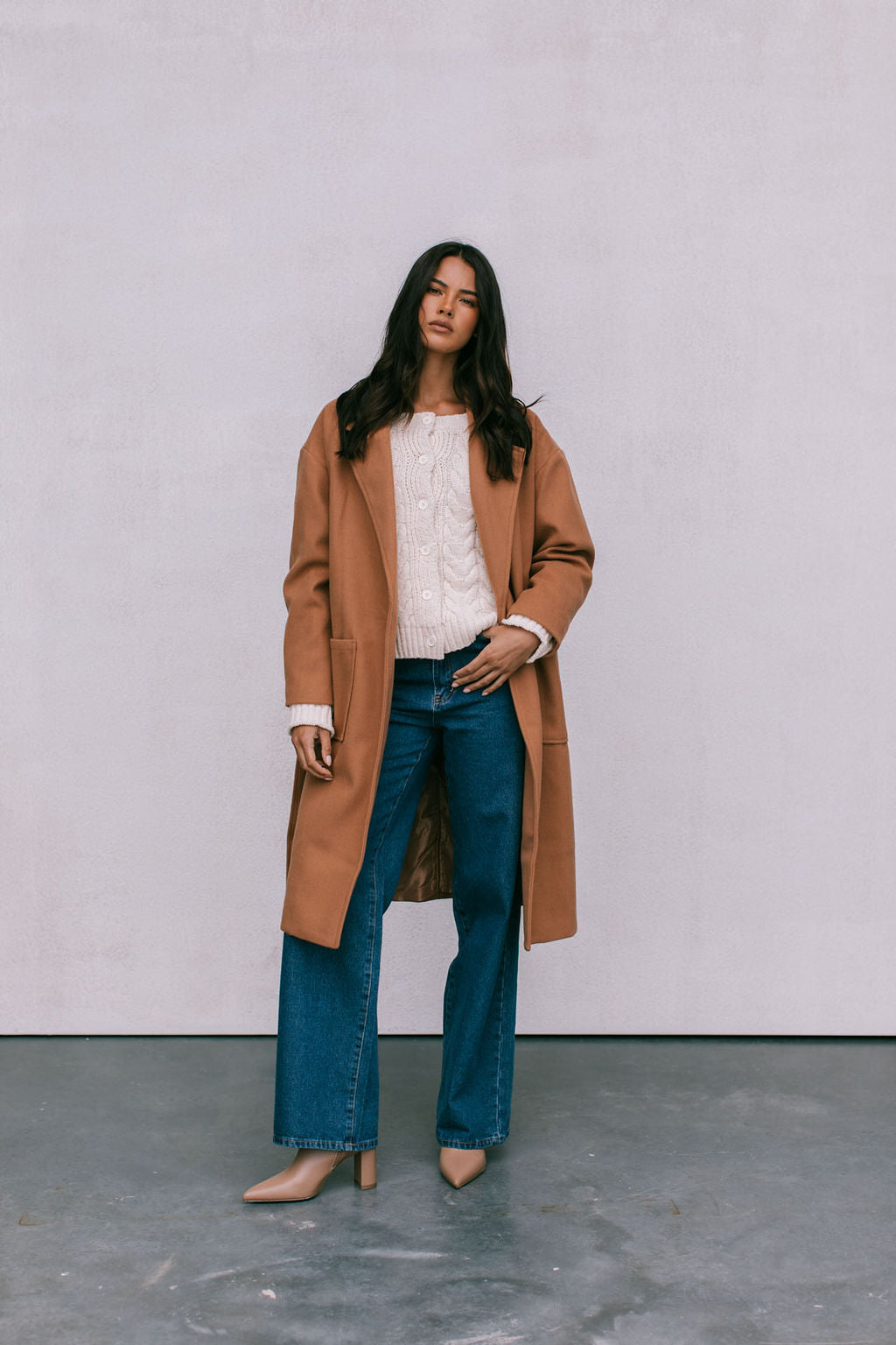 Winslow Oversized Coat Tan