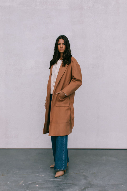Winslow Oversized Coat - Tan