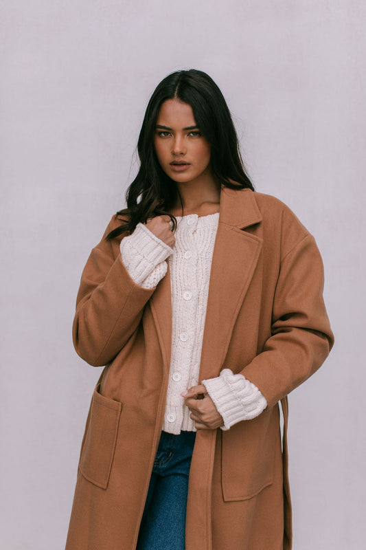 Winslow Oversized Coat - Tan
