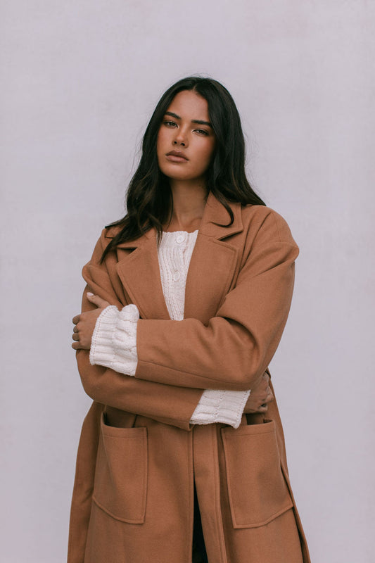 Winslow Oversized Coat - Tan