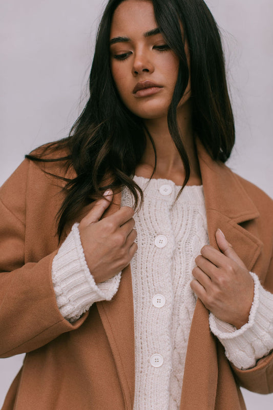 Winslow Oversized Coat - Tan