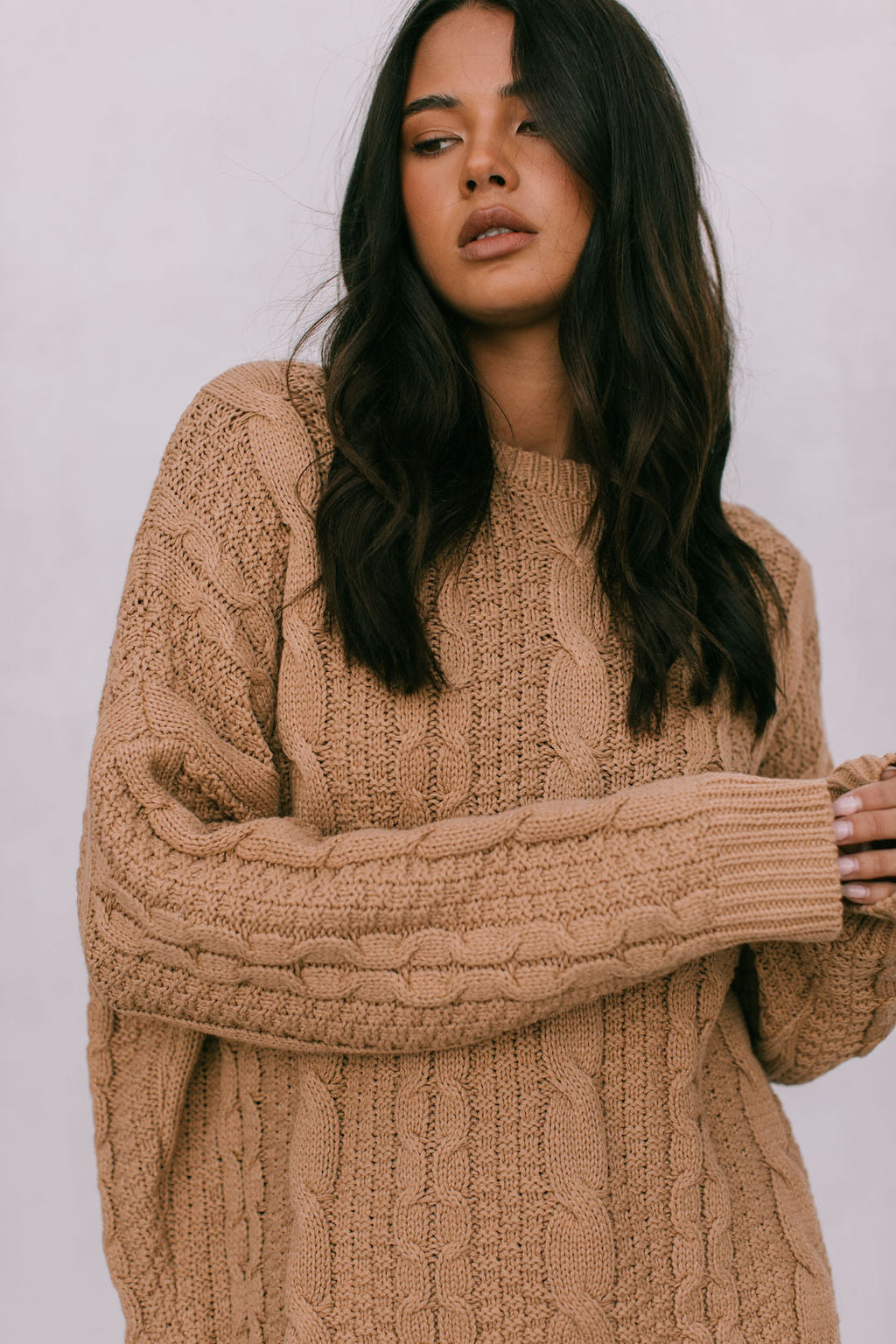 Amalie Knit Jumper Tan