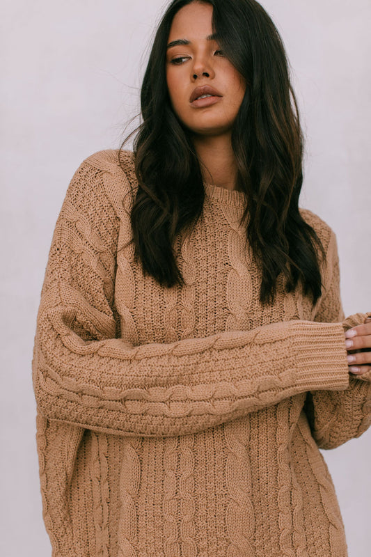 Amalie Knit Jumper - Tan