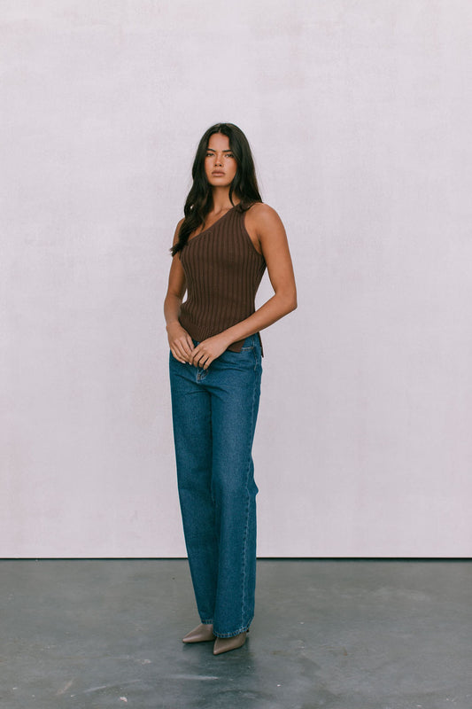 Uma Knit Top - Chocolate Brown