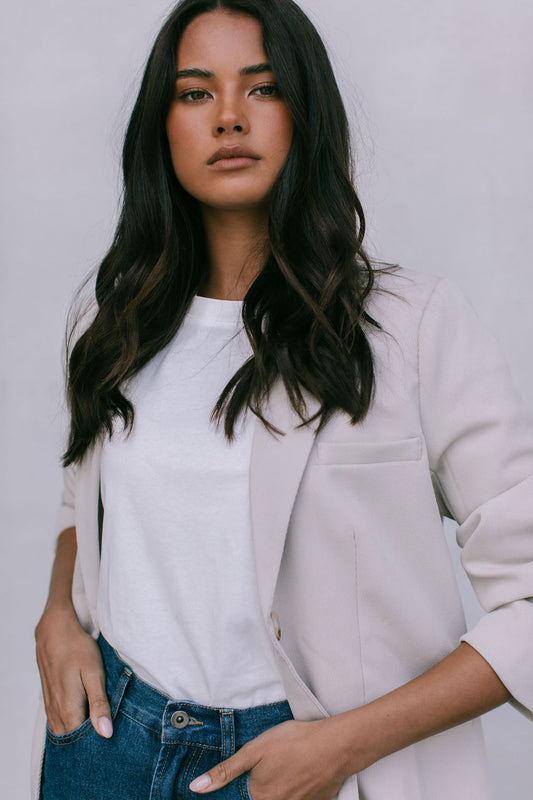 Quinsea Blazer - Bone