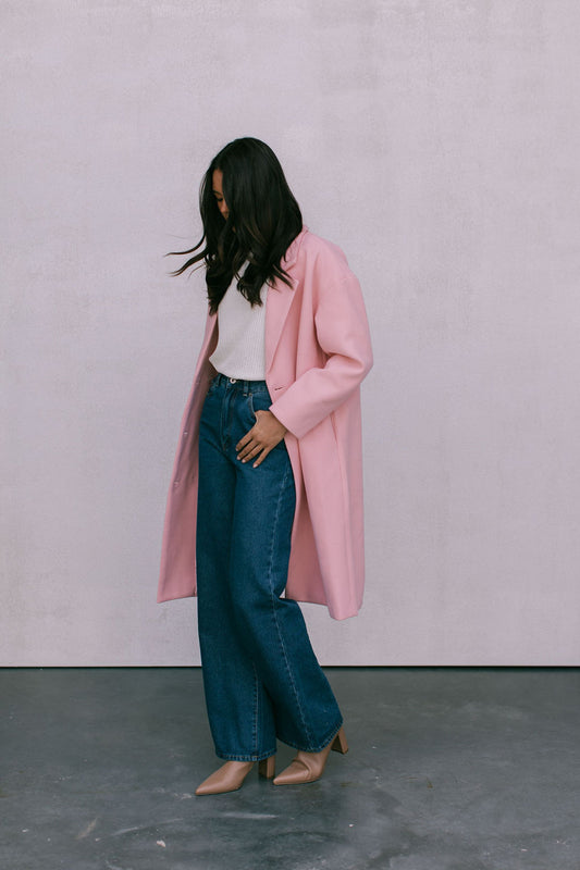 Adeline Coat - Baby Pink