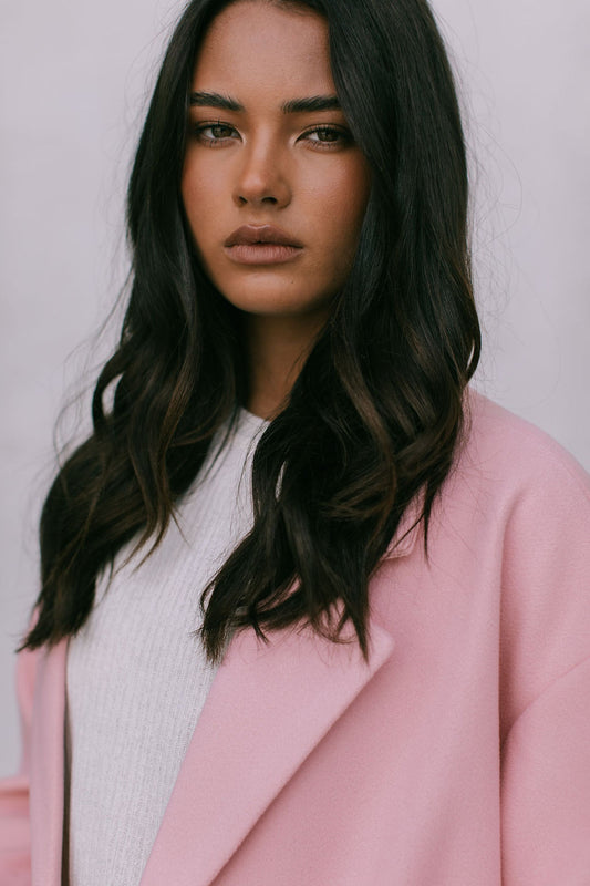 Adeline Coat - Baby Pink