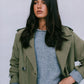 Zae Trench Coat - Khaki