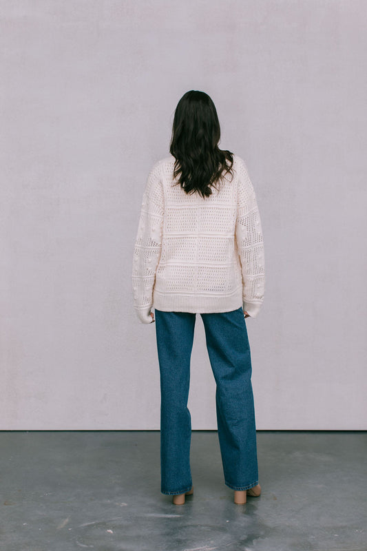 Riya Knit Cardigan - Cream