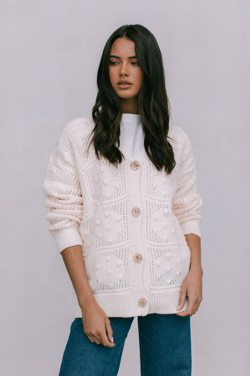 Riya Knit Cardigan - Cream