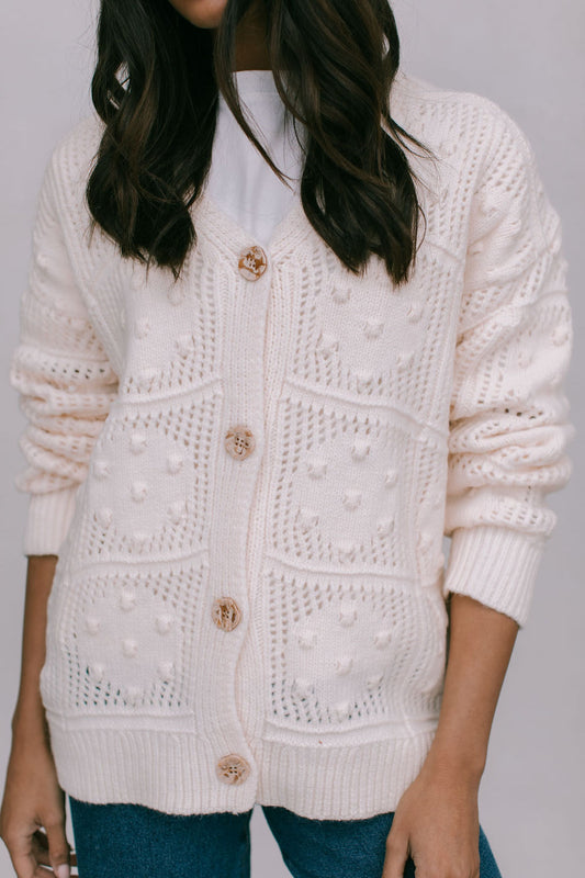 Riya Knit Cardigan - Cream