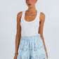 Yueli Short - Powder Blue Sicily Lace