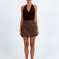 Jolie Mini Skirt Chocolate