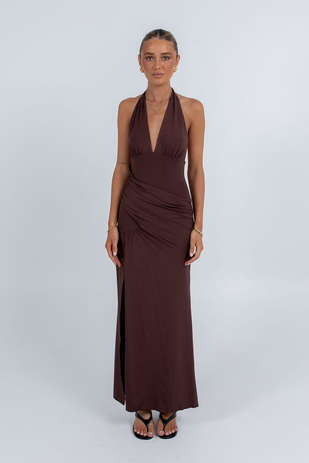 Chelsea Maxi Dress Chocolate