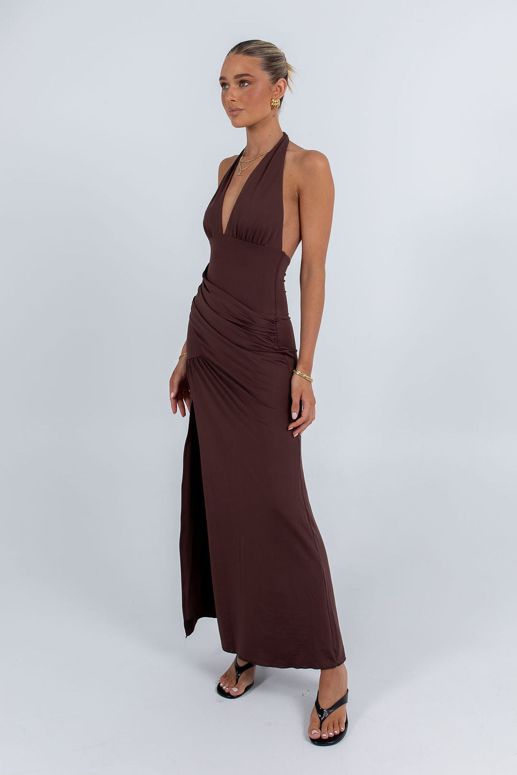 Chelsea Maxi Dress Chocolate