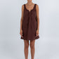 Drew Mini Dress Chocolate