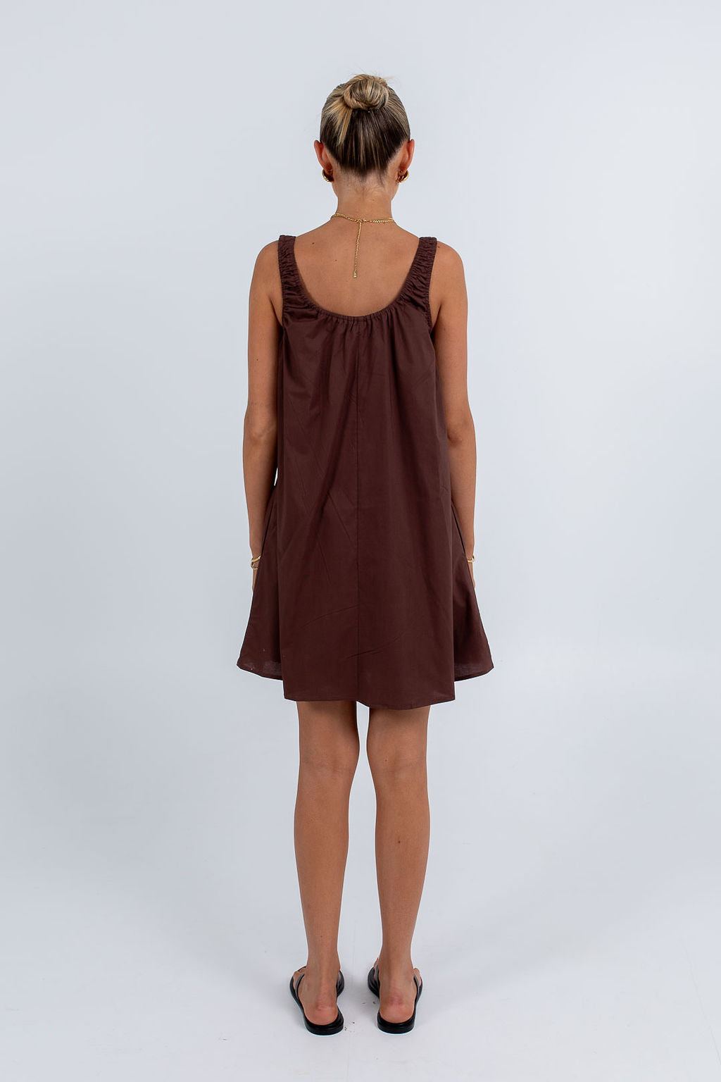 Drew Mini Dress Chocolate