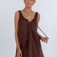 Drew Mini Dress Chocolate