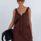 Drew Mini Dress Chocolate