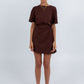 Oriana Mini Dress - Chocolate