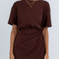 Oriana Mini Dress - Chocolate