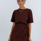 Oriana Mini Dress - Chocolate