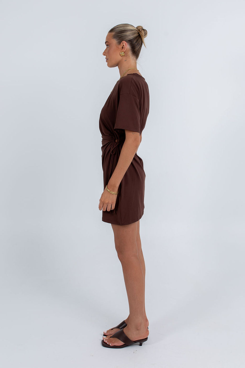 Oriana Mini Dress - Chocolate