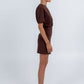 Oriana Mini Dress - Chocolate