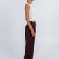 Vivien Linen Pant - Chocolate Brown