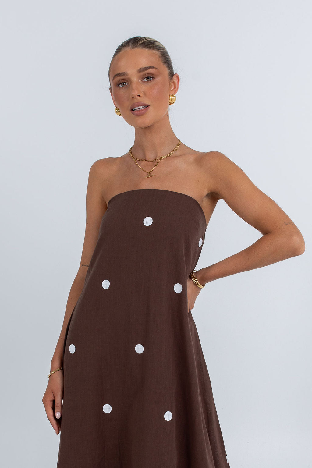 Quella Maxi Dress Polka Dot