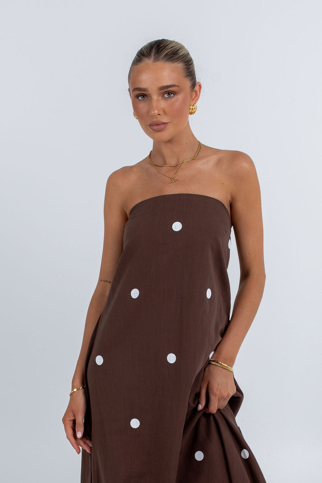 Quella Maxi Dress Chocolate