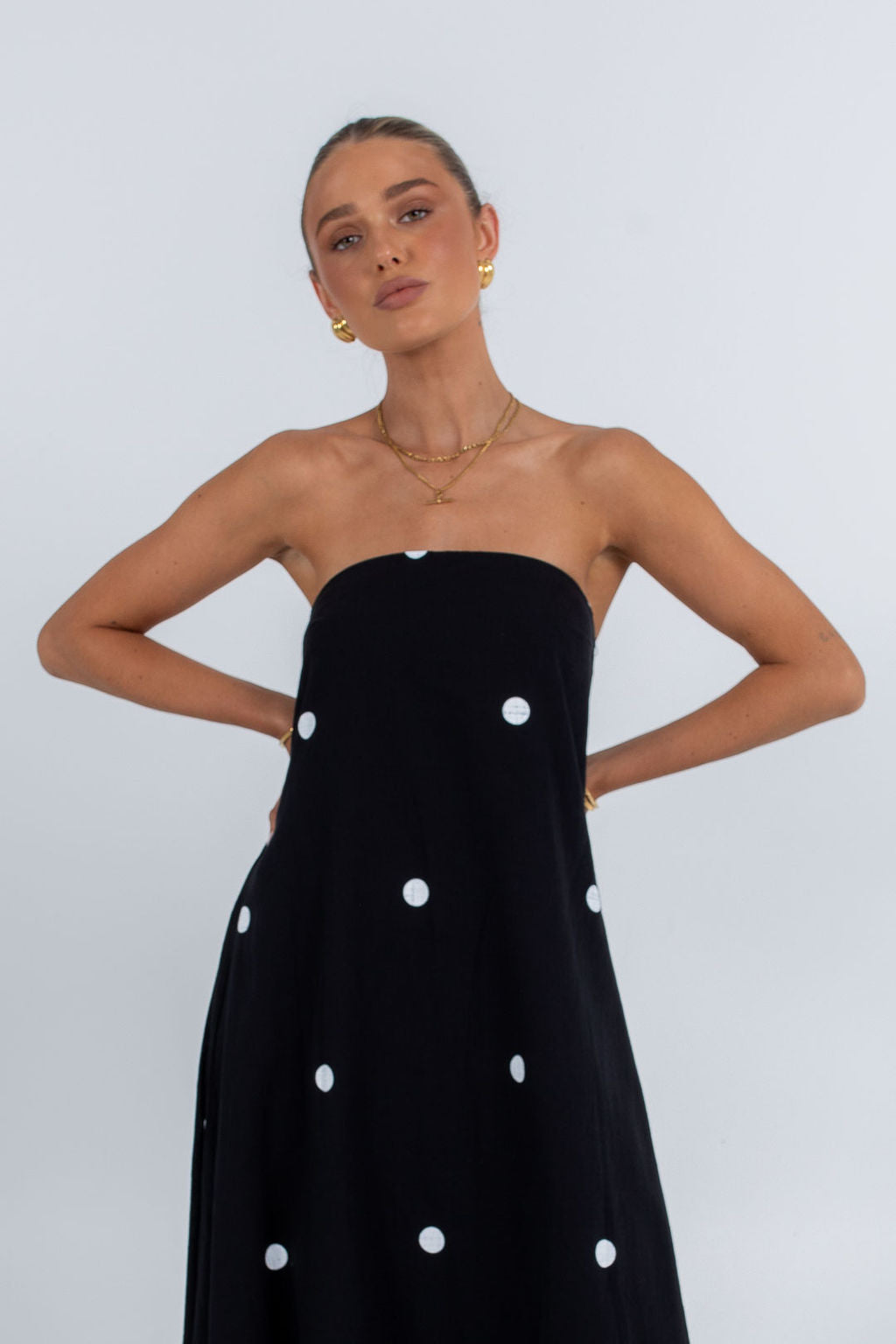 Quella Maxi Dress Polka Dot