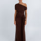 Que Maxi Dress - Chocolate Mesh