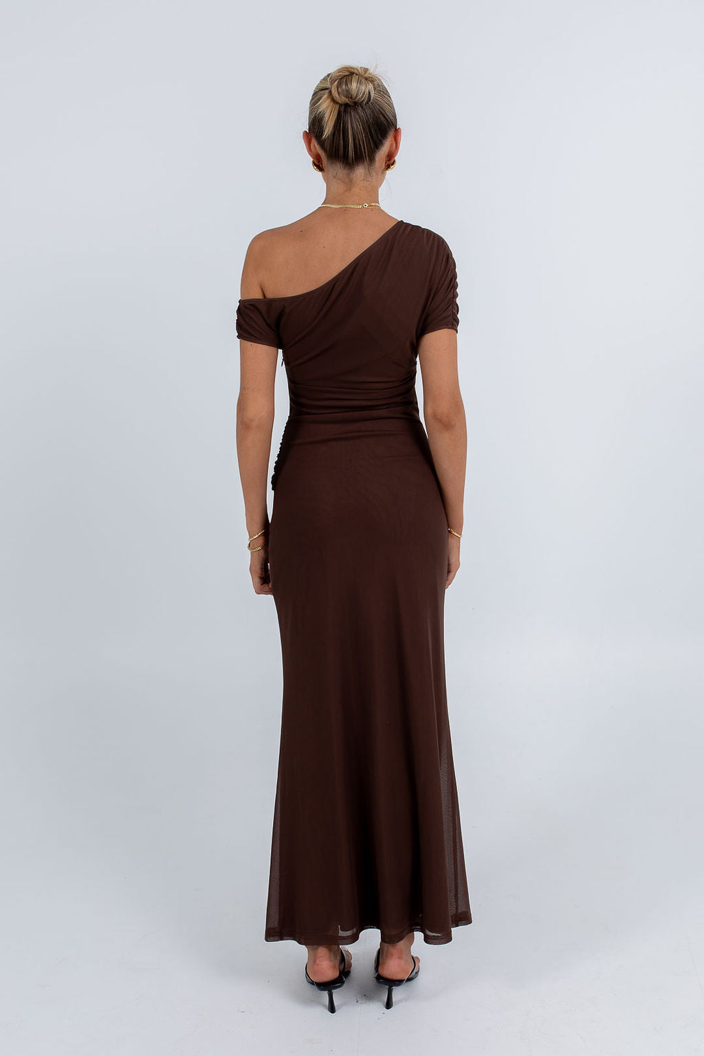 Que Maxi Dress - Chocolate Mesh