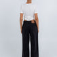Janey Wide Leg Jeans Washed Black