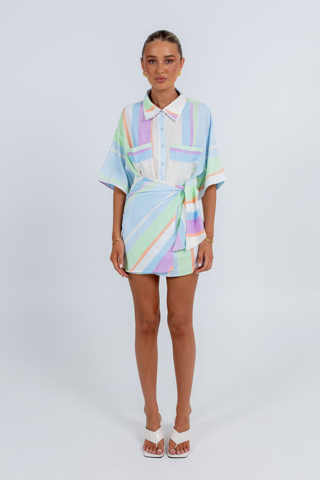 Vigo Mini Skirt - Virenne Print