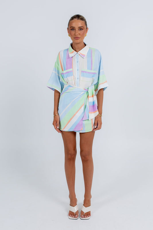 Vigo Mini Skirt - Virenne Print