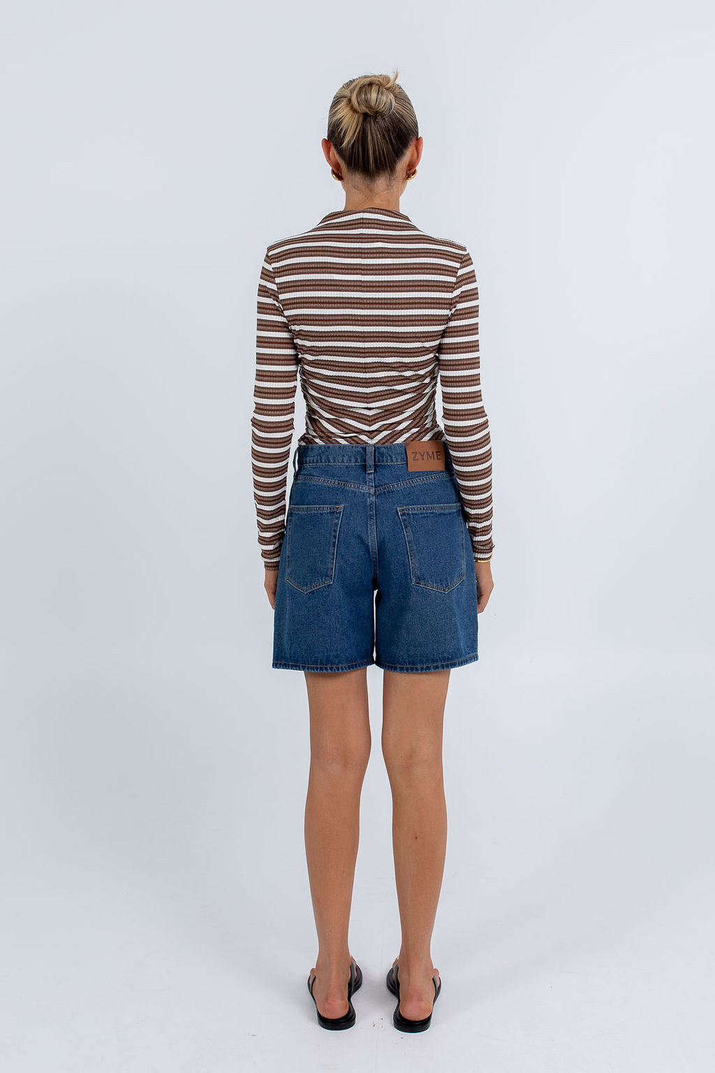 Orlando Top Brown Stripe