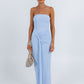 Abby Maxi Dress - Baby Blue Mesh