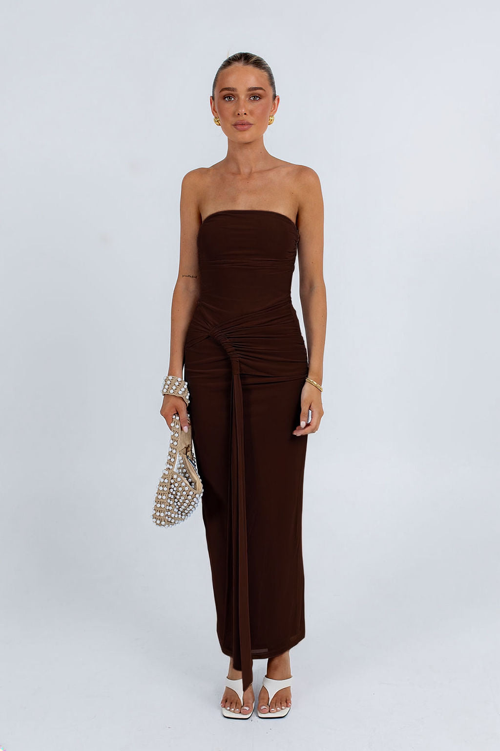 PRE ORDER Abby Maxi Dress Dark Chocolate