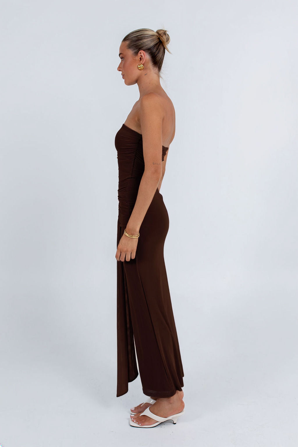 PRE ORDER Abby Maxi Dress Dark Chocolate