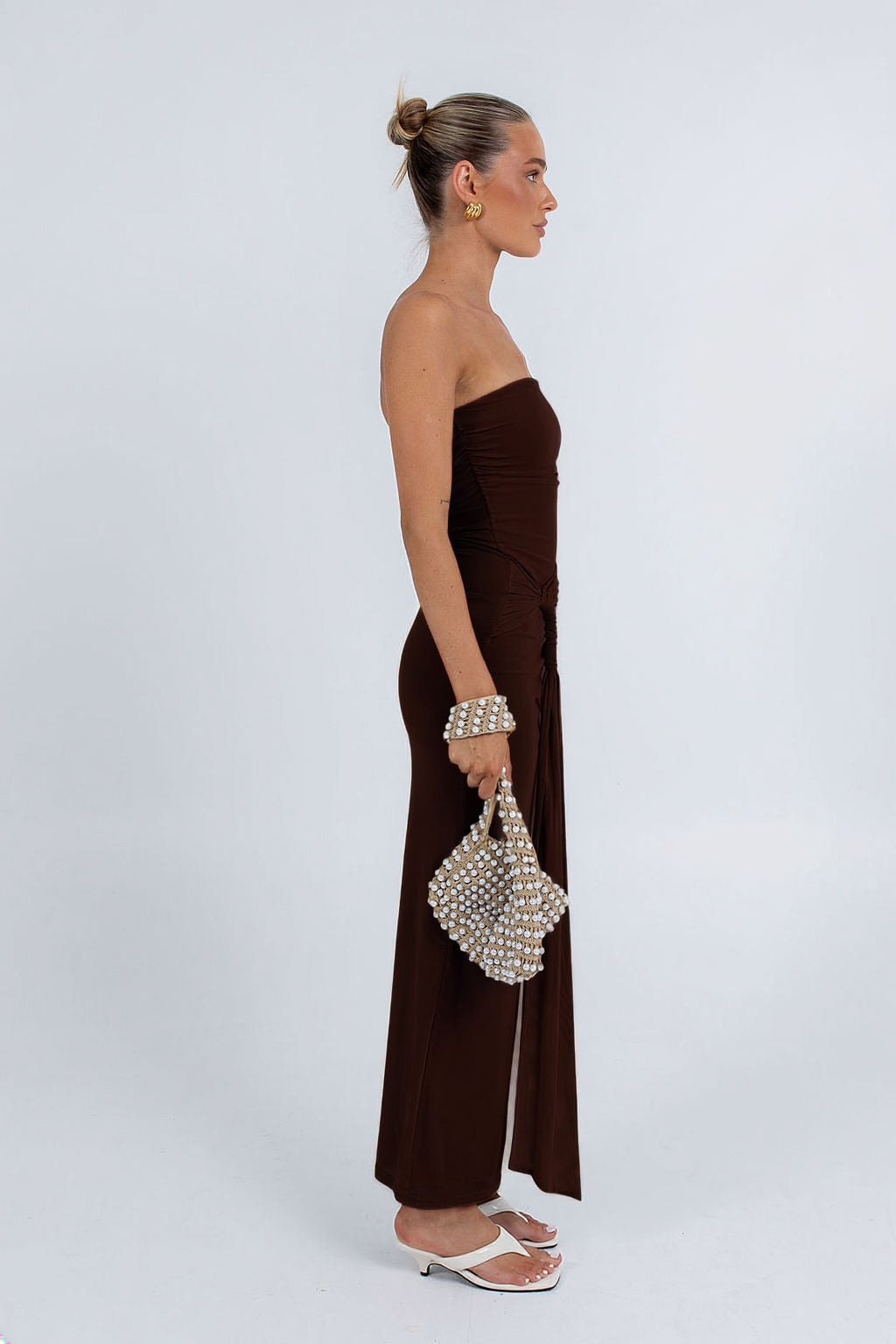 PRE ORDER Abby Maxi Dress Dark Chocolate
